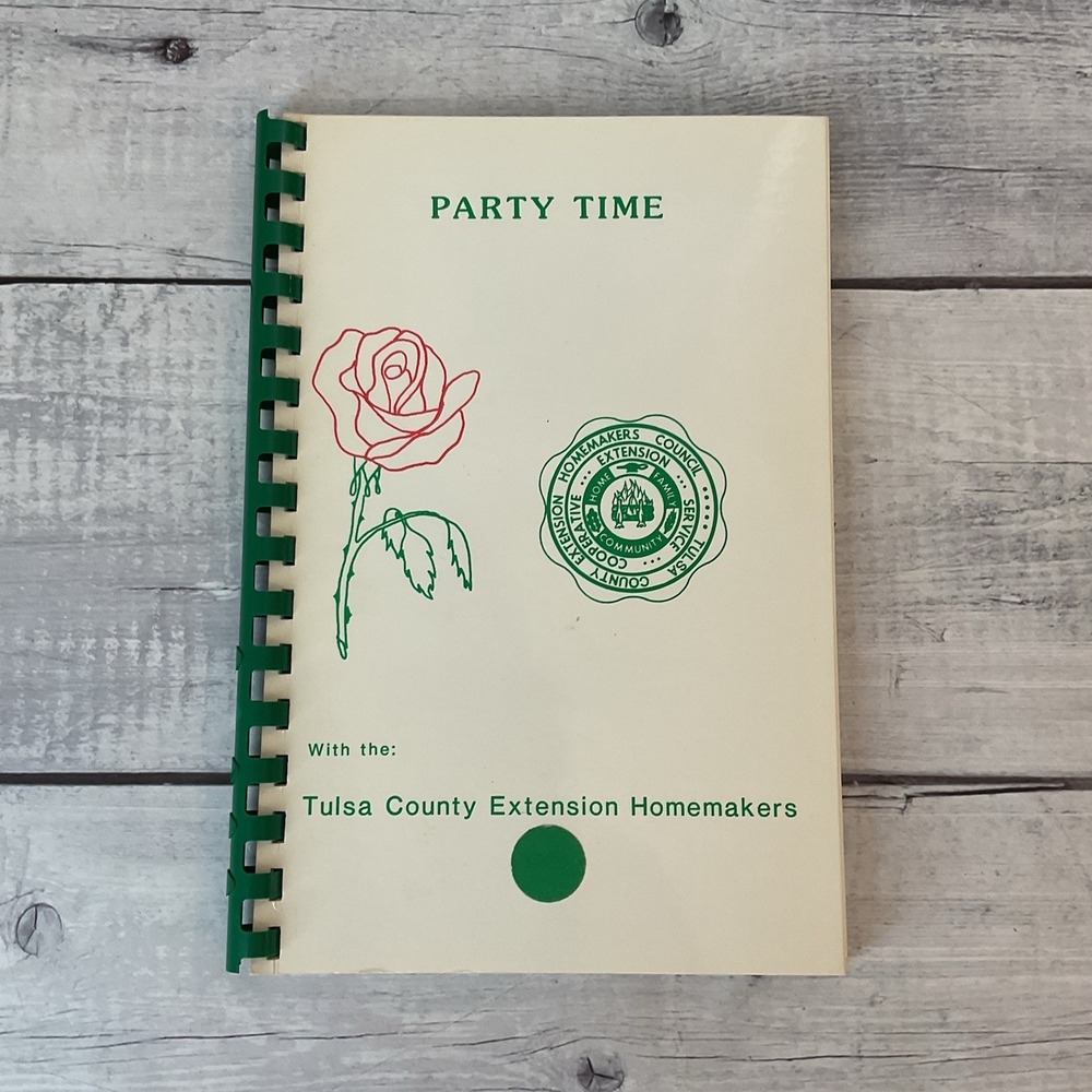 Party Time‎ Tulsa County Extension Homemakers Cookbook Oklahoma 1985 Recipes